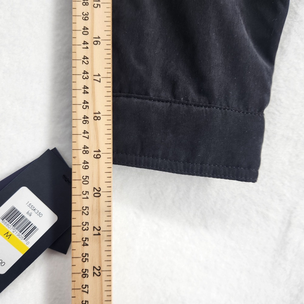 Tommy Hilfiger NWT Mens Med. Water Resistant Windbreaker Jacket Black 155SK350 - Picture 6 of 12